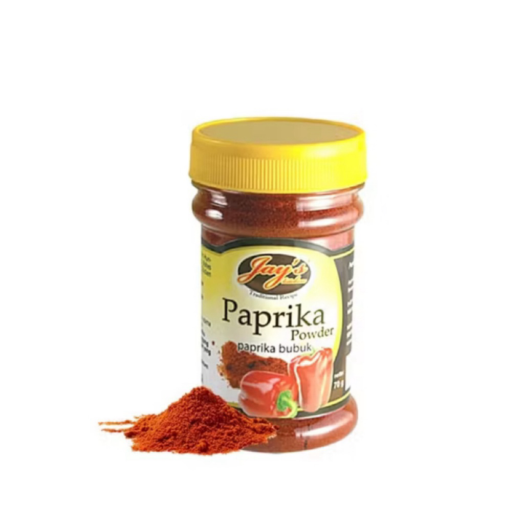 

Jay’s Paprika Powder 70 g – Rahasia Rasa dan Warna Masakan Lebih Menggoda