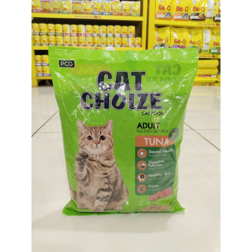 cat choize tuna adult 8kg / makanan kucing cat choize tuna adult 800gr (10pcs)