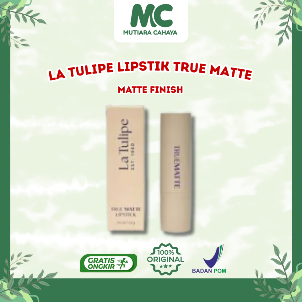 MC Official - La Tulipe Lipstik True Matte 3,5gr | La Tulipe Lipstik Matte