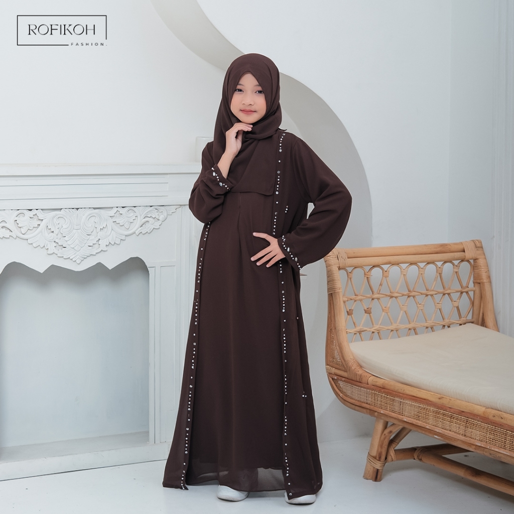Baju Anak Gamis Ghamis Cewek Ramadhan Pakaian Muslim Kekinian Cewe Gms Fashion Terbaru 2025 Lebaran 