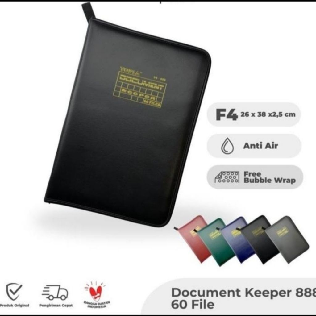 

Topla Dokumen Keeper Folio isi 60 file/map ijazah Clear Holder