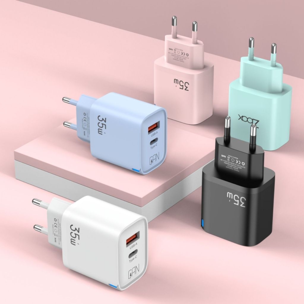 ( harga per pcs ) adaptor charger usb zbox ZB-011 ZB-08 ZB08 2.4A / ZB-08 PLUS USB C/ PD Fast Chargi