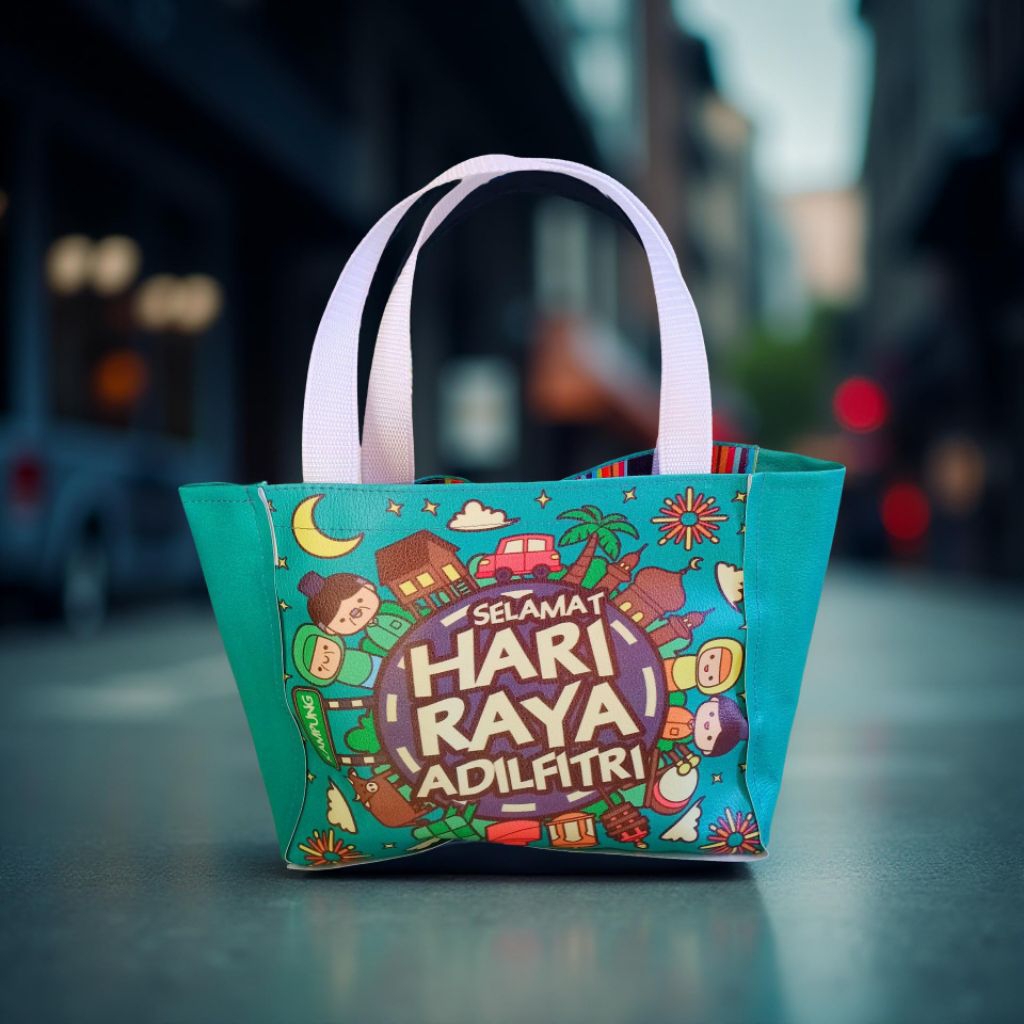 

(ISI PER 30PCS) TERLARIS TAS PARSEL IDUL FITRI HIJAU TEBAL BAHAN OSCAR