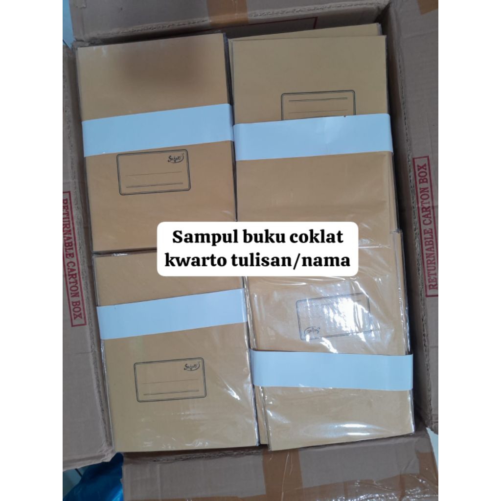 

sampul coklat quarto tulisan isi 20..