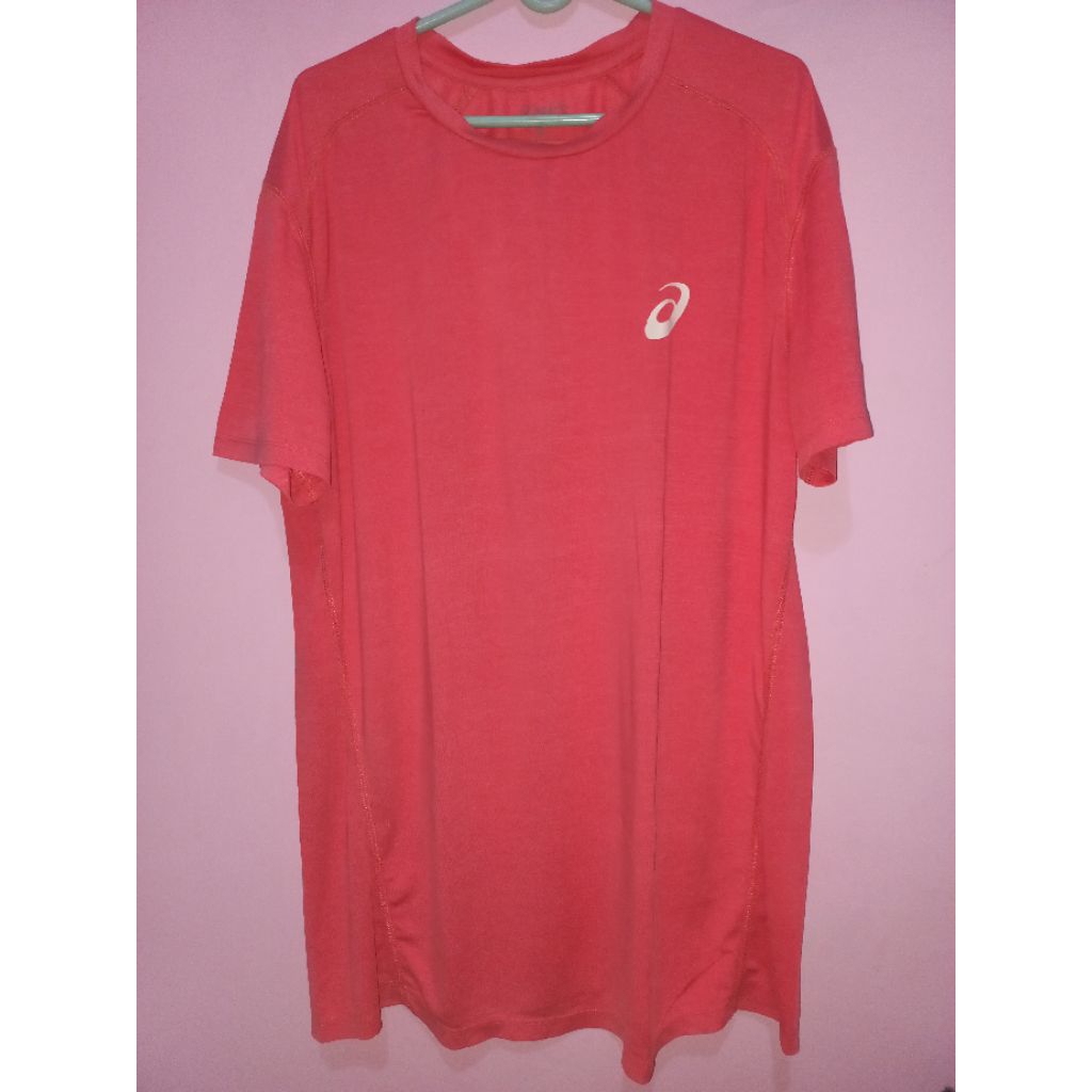 PRELOVED - BAJU OLAHRAGA RUNNING SPORT ASICS WARNA PINK UKURAN M