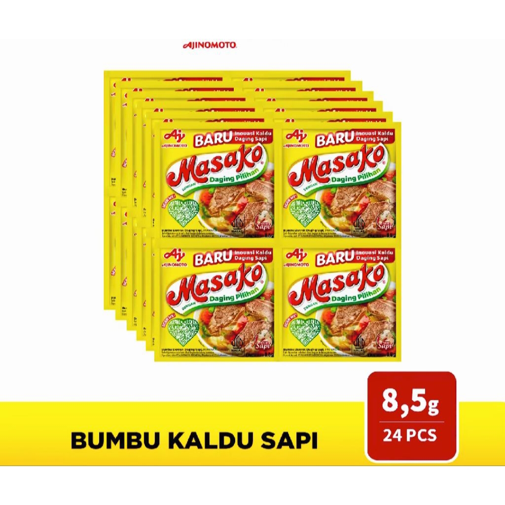 

⭐MASAKO BUMBU KALDU SAPI DAN AYAM 8.5GRx24PCS⭐