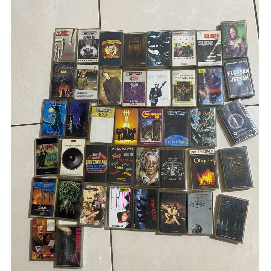 Kaset Pita Vintage Rock Punk/ Kaset Jadul