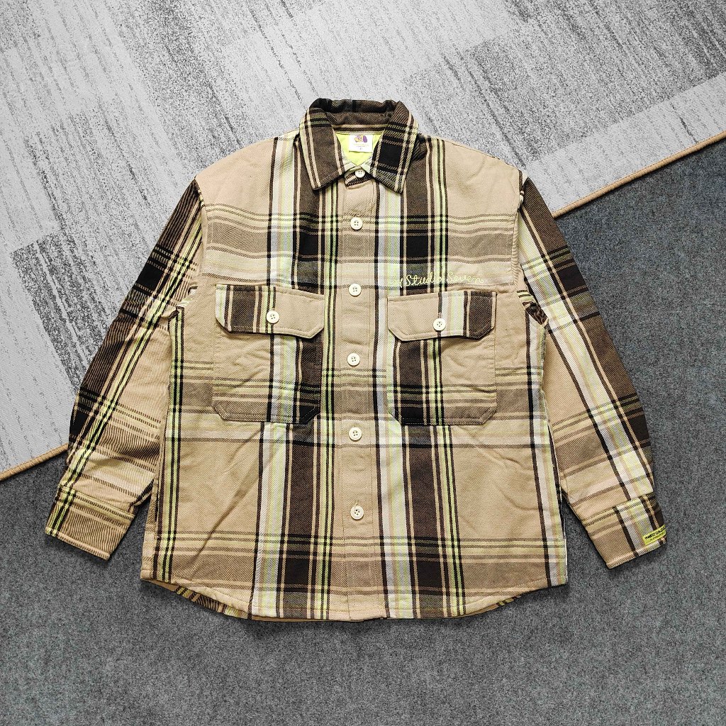 GU Uniqlo x Studio Seven Honest College Overshirt Kemeja Jaket Outer Luaran