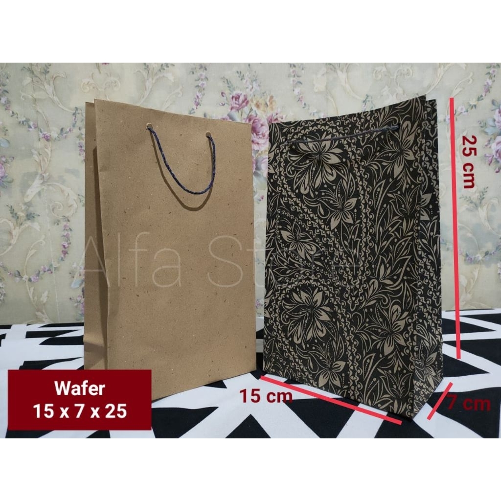 

paperbag wafer 15x7x25 Lusinan