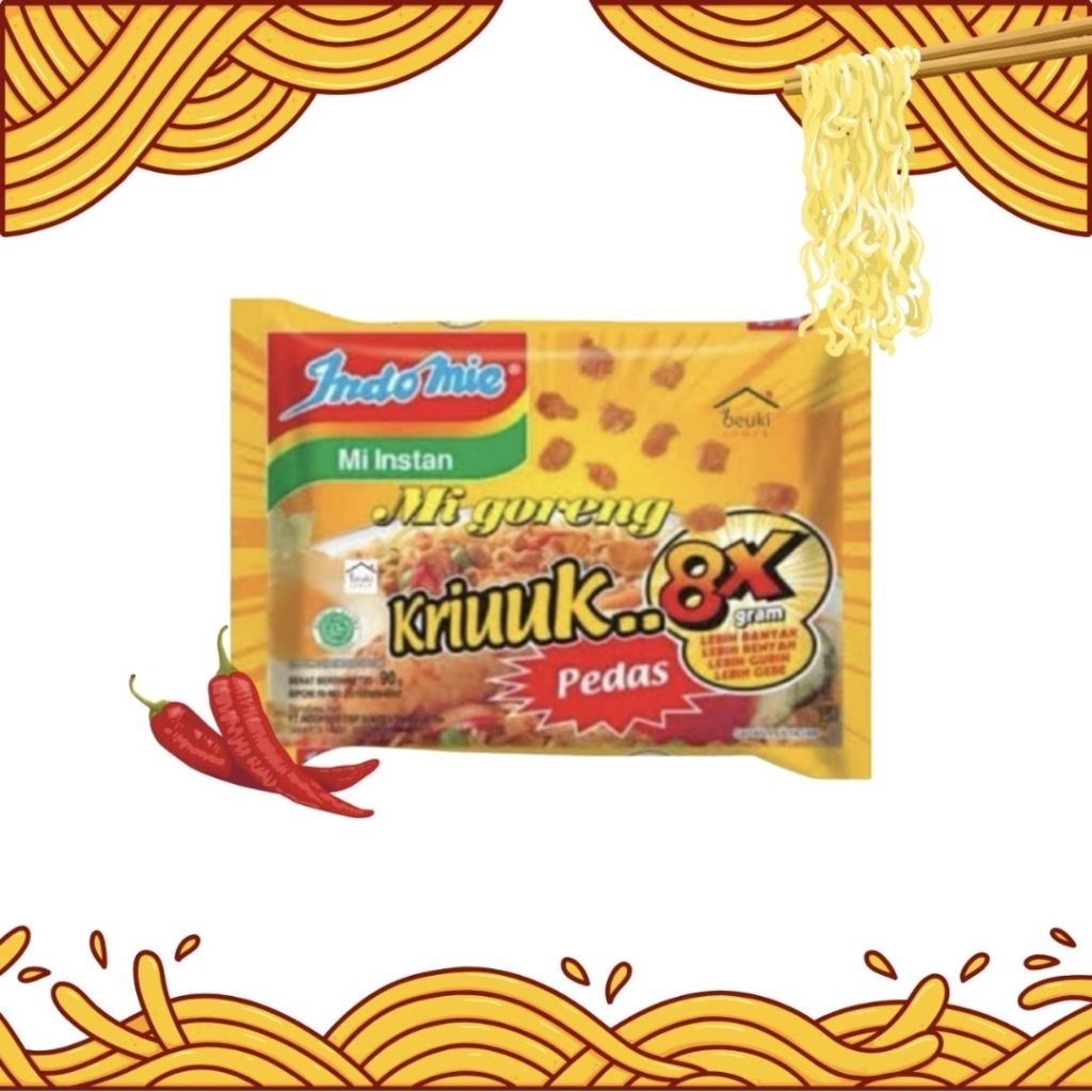 

INDOMIE MIE GORENG KRIUK 8X PEDAS