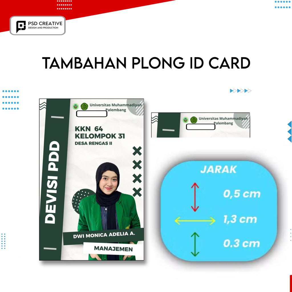 

tambahan plong id card