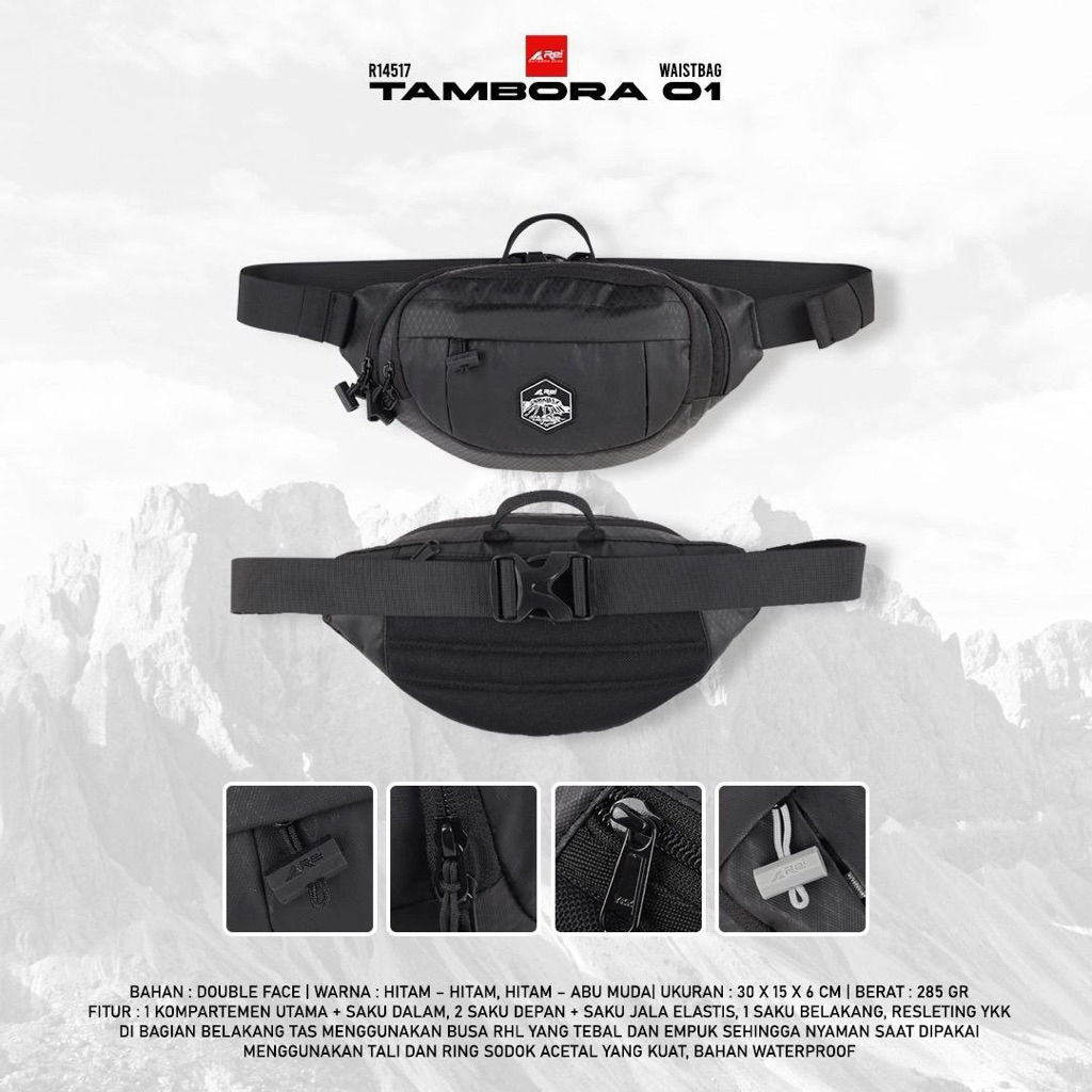 Tas Pinggang / Waist Bag Pria Tambora 01 Arei Outdoorgear