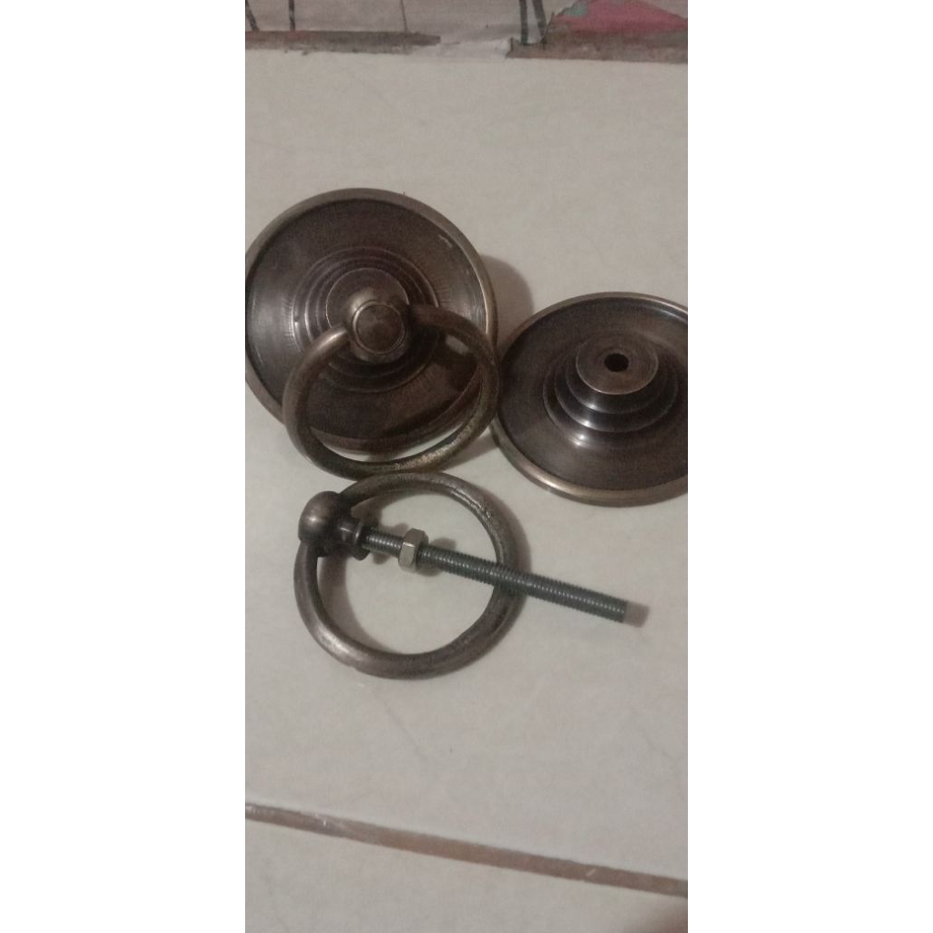 Tarikan Pintu Kuningan Gebyok Polos 7cm