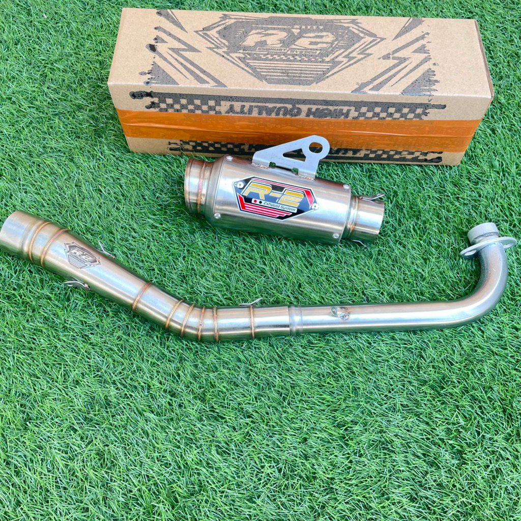 DISKON KNALPOT R2 MUFFLER GTX BOREUP HARIAN PEMASANGAN STANDRT JUPITER Z1 VEGA 130CC-200CC BORE UP