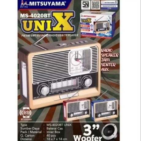 Radio/ salon ms-unix radio sleaker bluetooth bass FM/AM/SW 3 BAND RADIO/MUSIC PLAYER