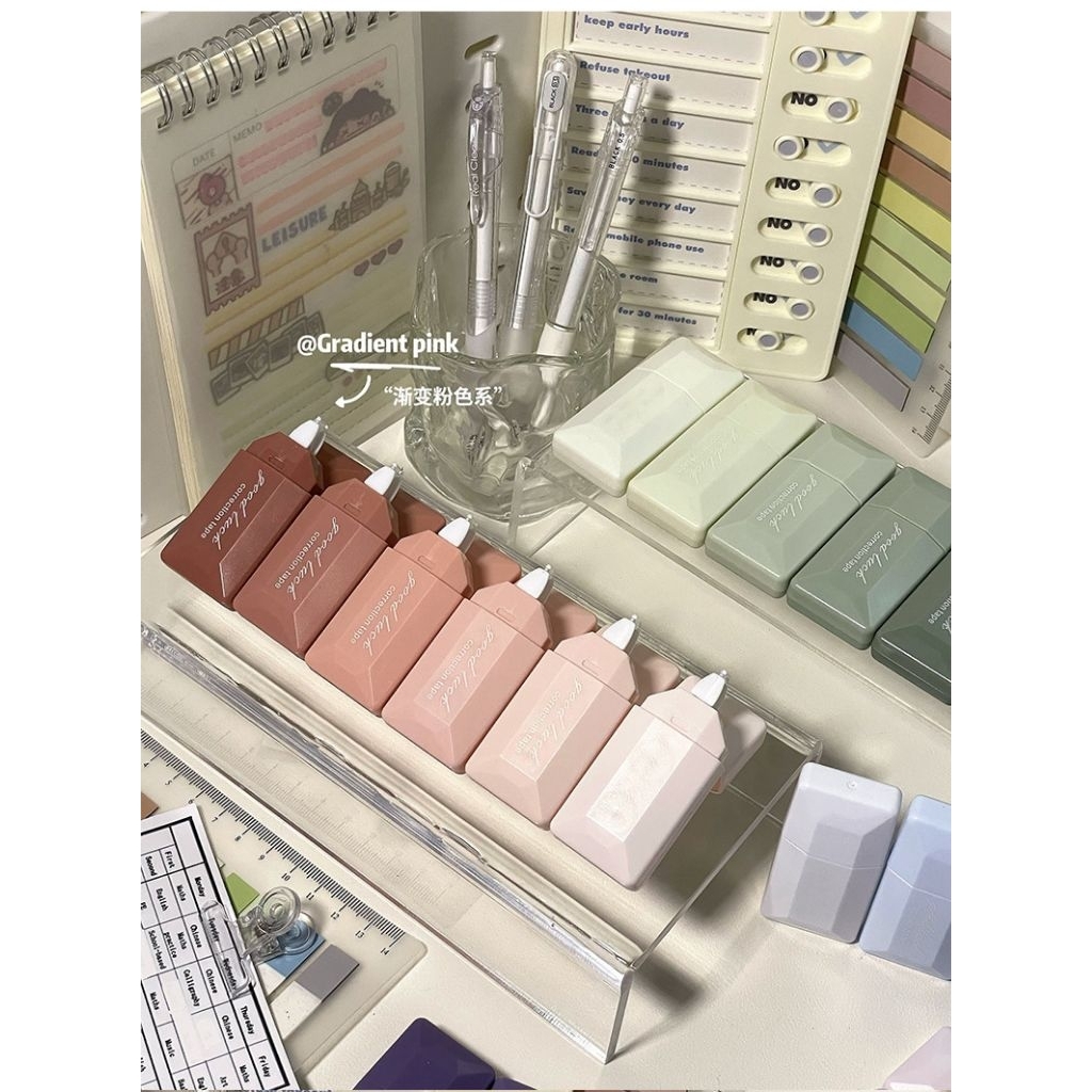 

(PE003) 6PCS | Tip-ex ombre | Gradient color correction tape penghapus alat tulis aesthetic murah lucu impor