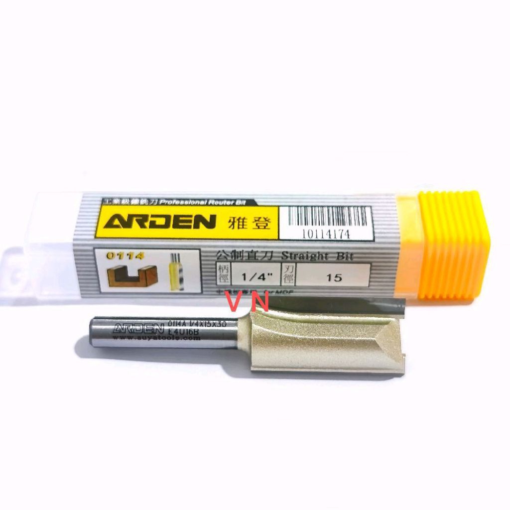 Mata Router/Profil lurus 15 mm/Straight Bit ARDEN