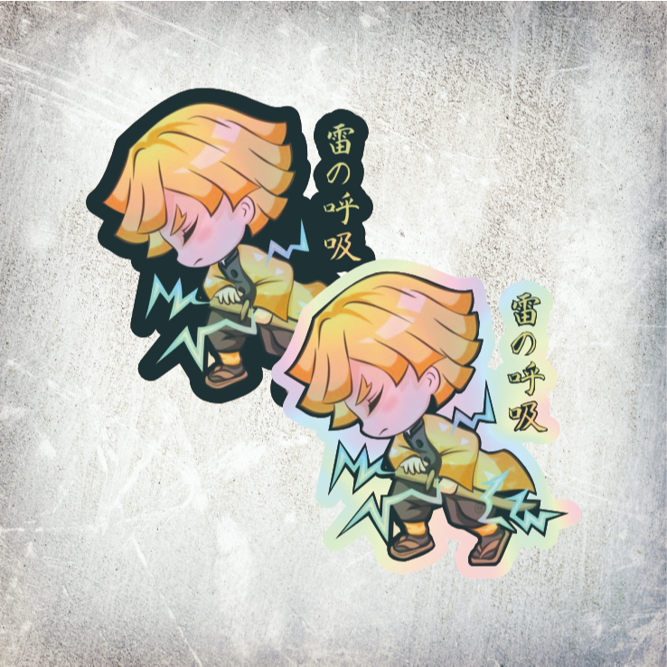 

STICKER HOLOGRAM ANIME AGATSUMA ZENITSU DEMON SLAYER/KIMETSU NO YAIBA