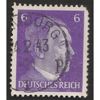 

a 10571 SATU BUAH PRANGKO NOMINAL 6 PFENNIG TEMA TOKOH LEGENDARIS DENGAN CAP SAAT PERANG DUNIA KEDUA 4 PEBRUARI 1943