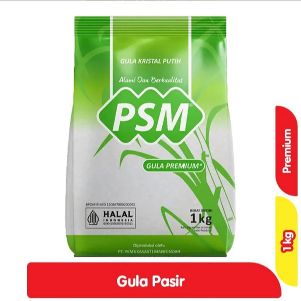 

PSM Gula Premium 1kg / Gula Kristal Putih / Alami dan Berkualitas