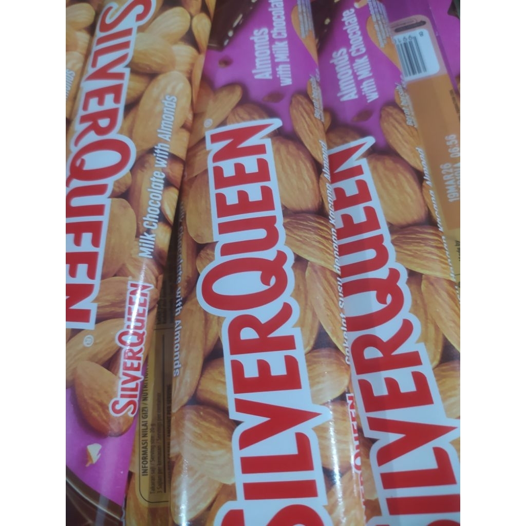 

coklat Silverqueen almond 55 gram