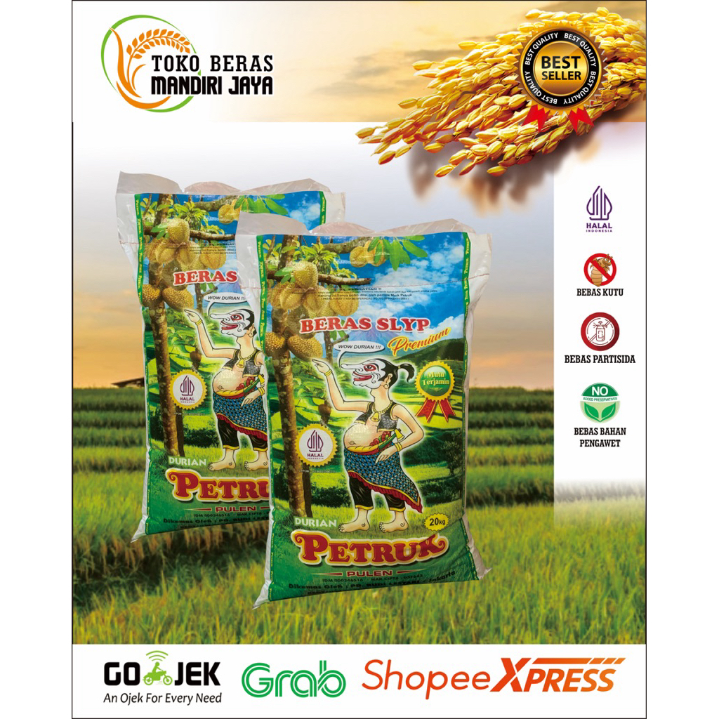 

Beras Slyp Petruk Pulen Tersedia mulai dari 5Kg 10Kg 20Kg