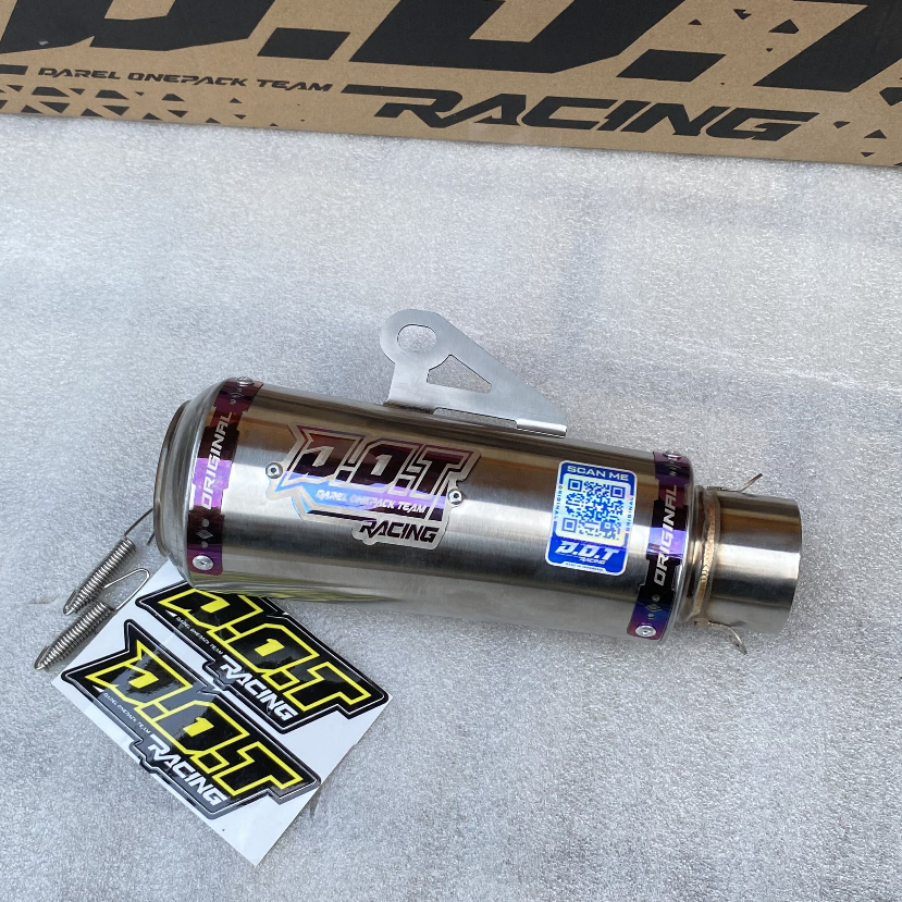 silincer knalpot inlet 50 knalpot original D.O.T racing bagan stainlis jupiter z vega r zr rr supra