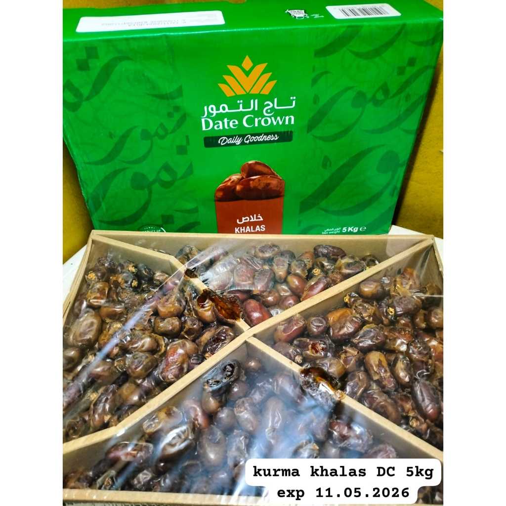 

Kurma Khalas Date Crown 5kg Fresh Original UEA Product - KHALAS DATE CRWON 5kg