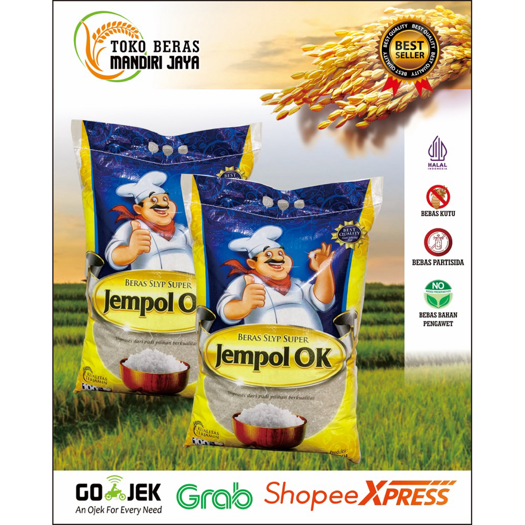 

Beras Jempol OK Tersedia mulai dari 5Kg 10Kg 20Kg