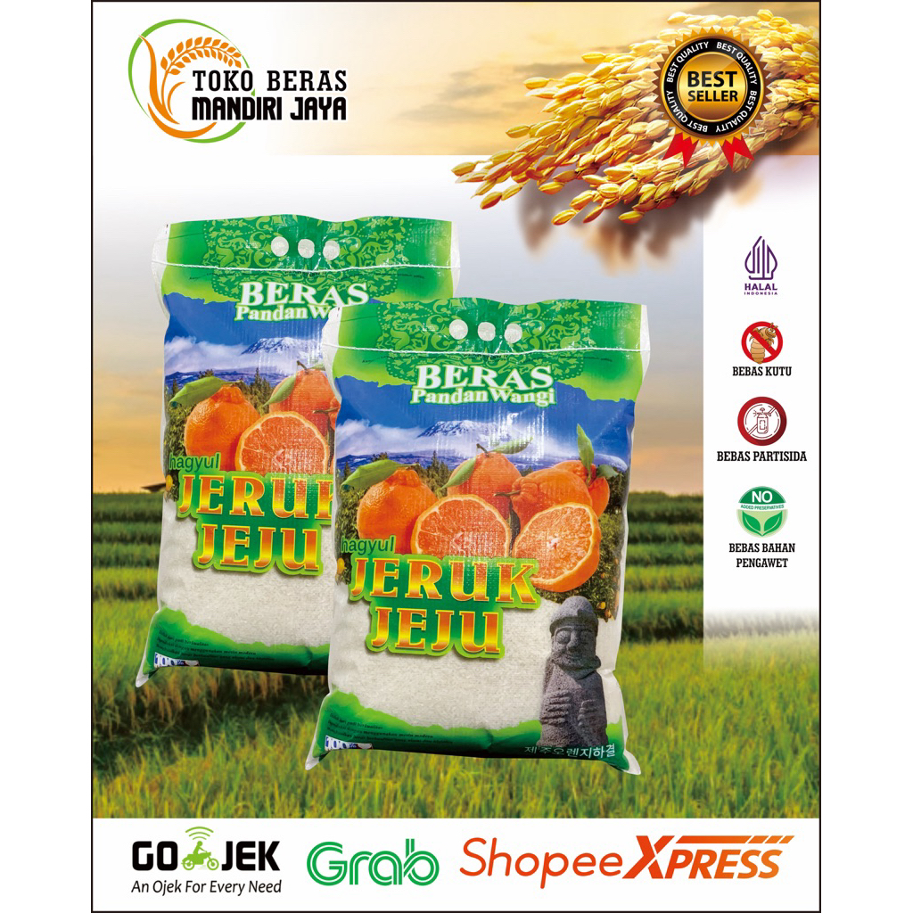 

Beras Jeruk Jeju Tersedia mulai dari 5Kg 10Kg 20Kg