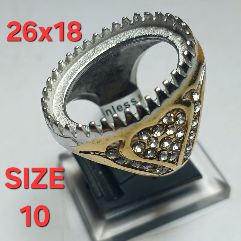 26X18 EMBAN RING TITANIUM SIZE 10