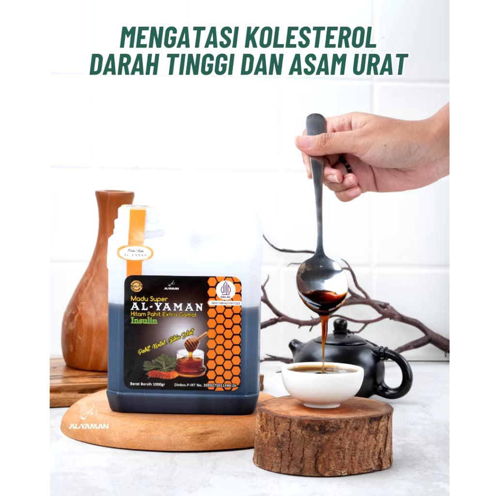 Madu Super Hitam Pahit Al-Yaman 1 kg HALAL