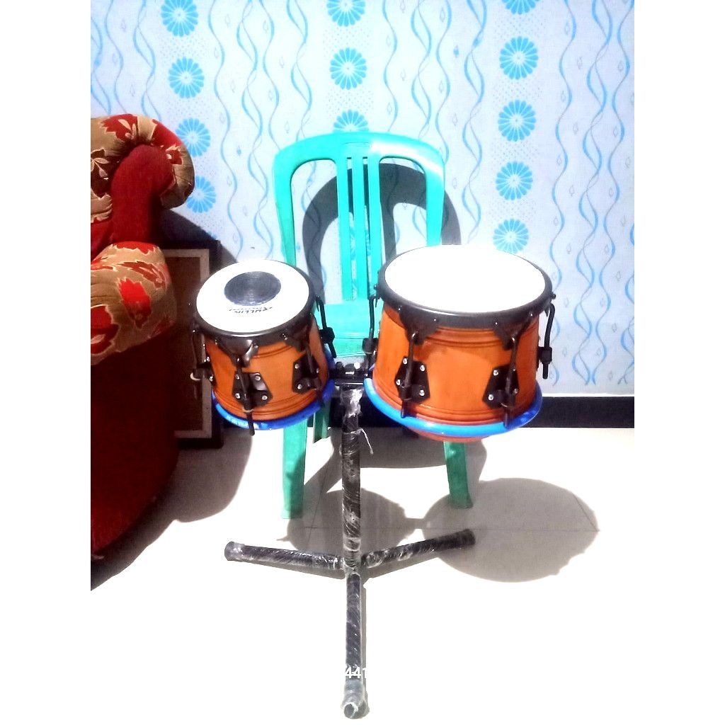 kendang/ketipung ring v6 cat,natural sama stand