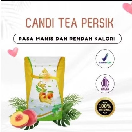 

Candi tea persik isi 20 kantong