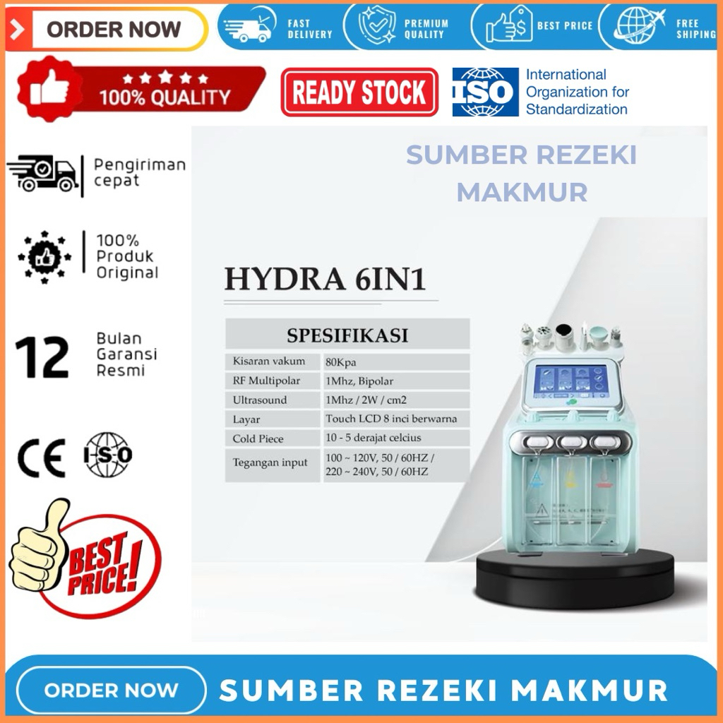 Alat Hydrapeel 6in1 Profesional use Machine Alat Hydra 6in1 New 2020