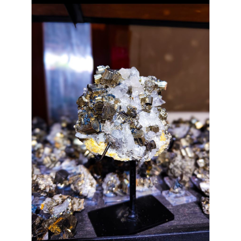 Crystal Pyrite Bournonite