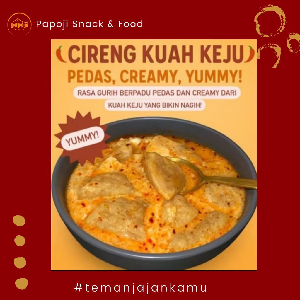 

Cireng Isi Kuah Keju Creamy Isi 6 Ayam Suwir Pedas / Cireng Isi Ayam Kuah Keju