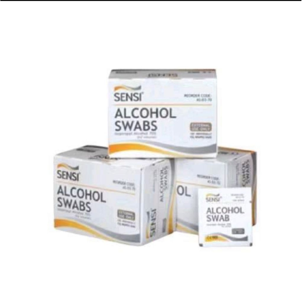 ALKOHOL SWAB SENSI / SENSI ALCOHOL SWAB/ TISU ALKOHOL 70%