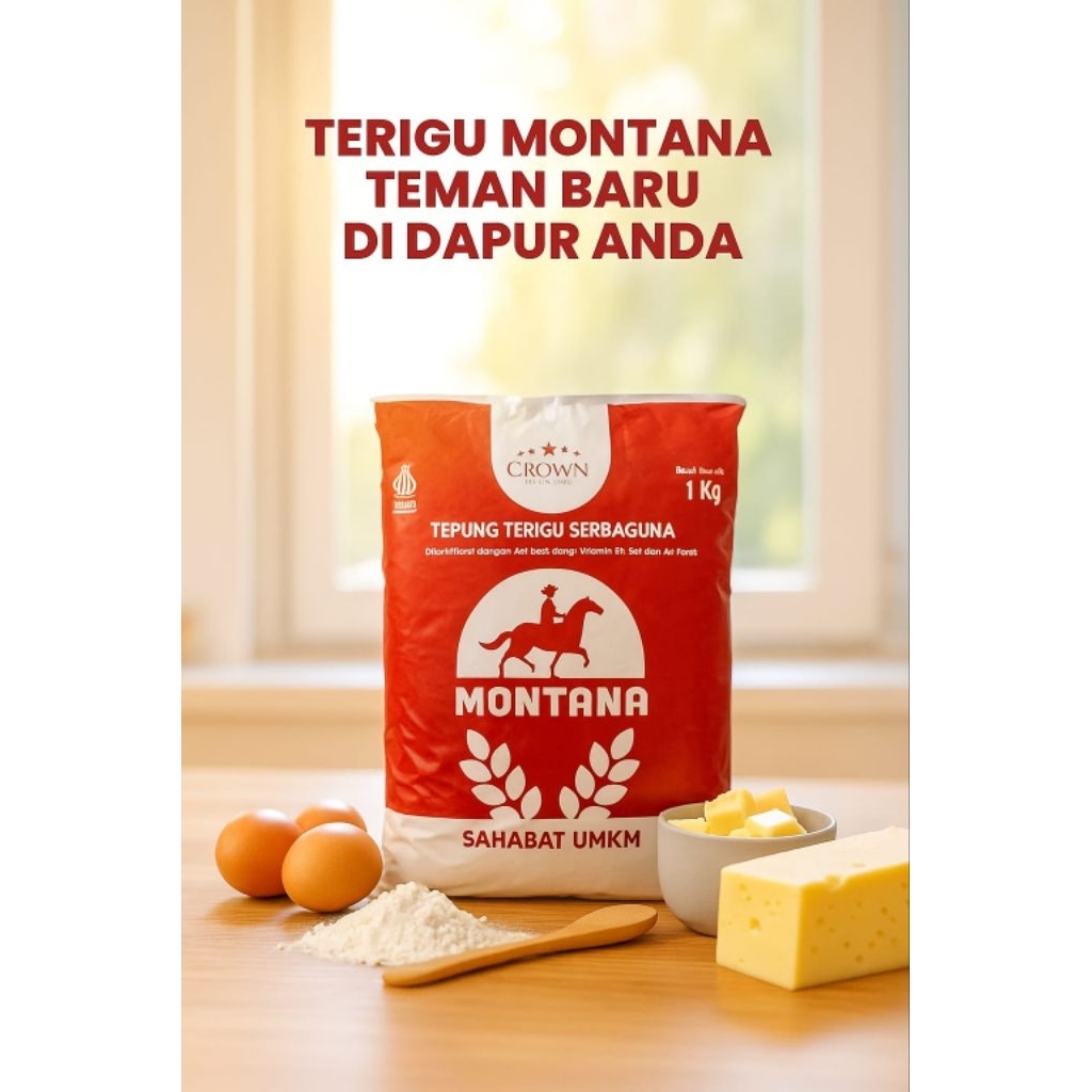 

Tepung Terigu Serbaguna MONTANA 1Kg