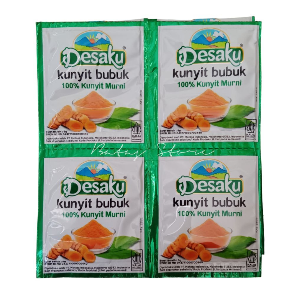 

Desaku Kunyit Bubuk – 1 Pack Isi 24 Sachet | Bumbu Dapur Praktis & Serbaguna