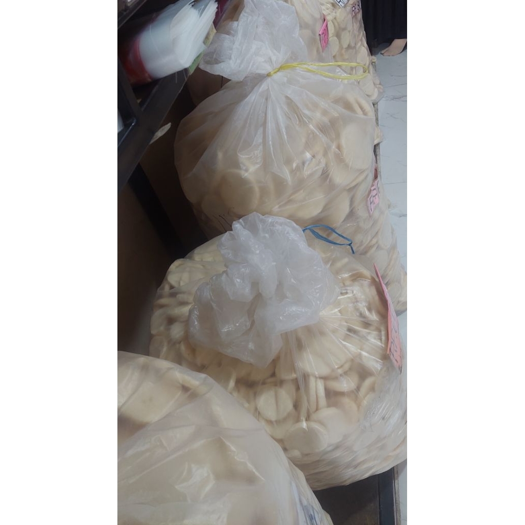 

Kerupuk Ikan Tenggiri asli palembang, per 1/4 kg, 1/2 kg, 1 kg