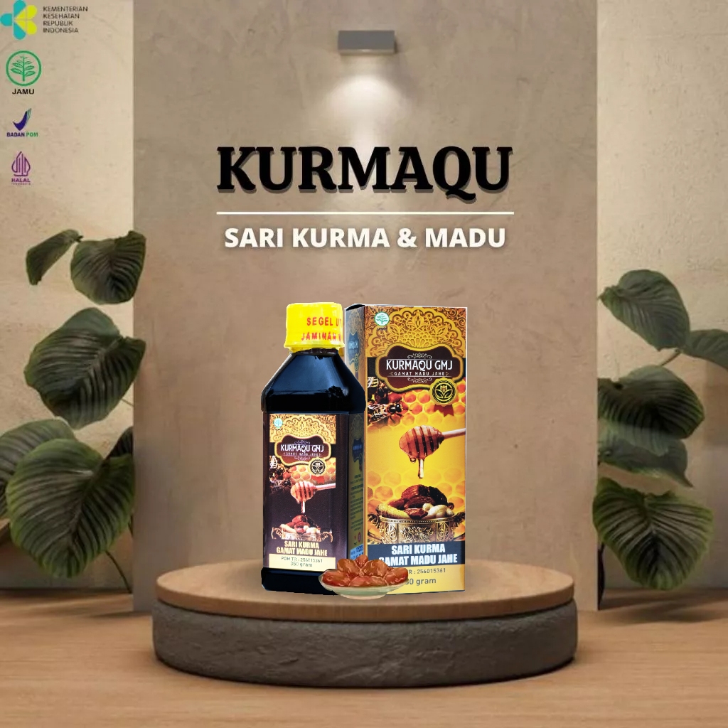 

KURMAQU Madu Kesehatan Multikhasiat Isi 350g Ekstrak Sari Kurma Murni Dijamin 100% ORI