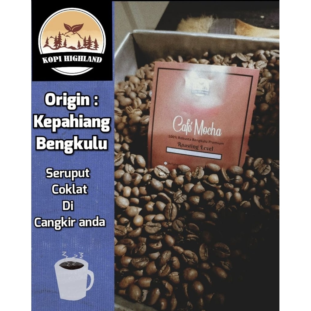 

kopi mocha origin robusta kepahiang bengkulu 250 gr