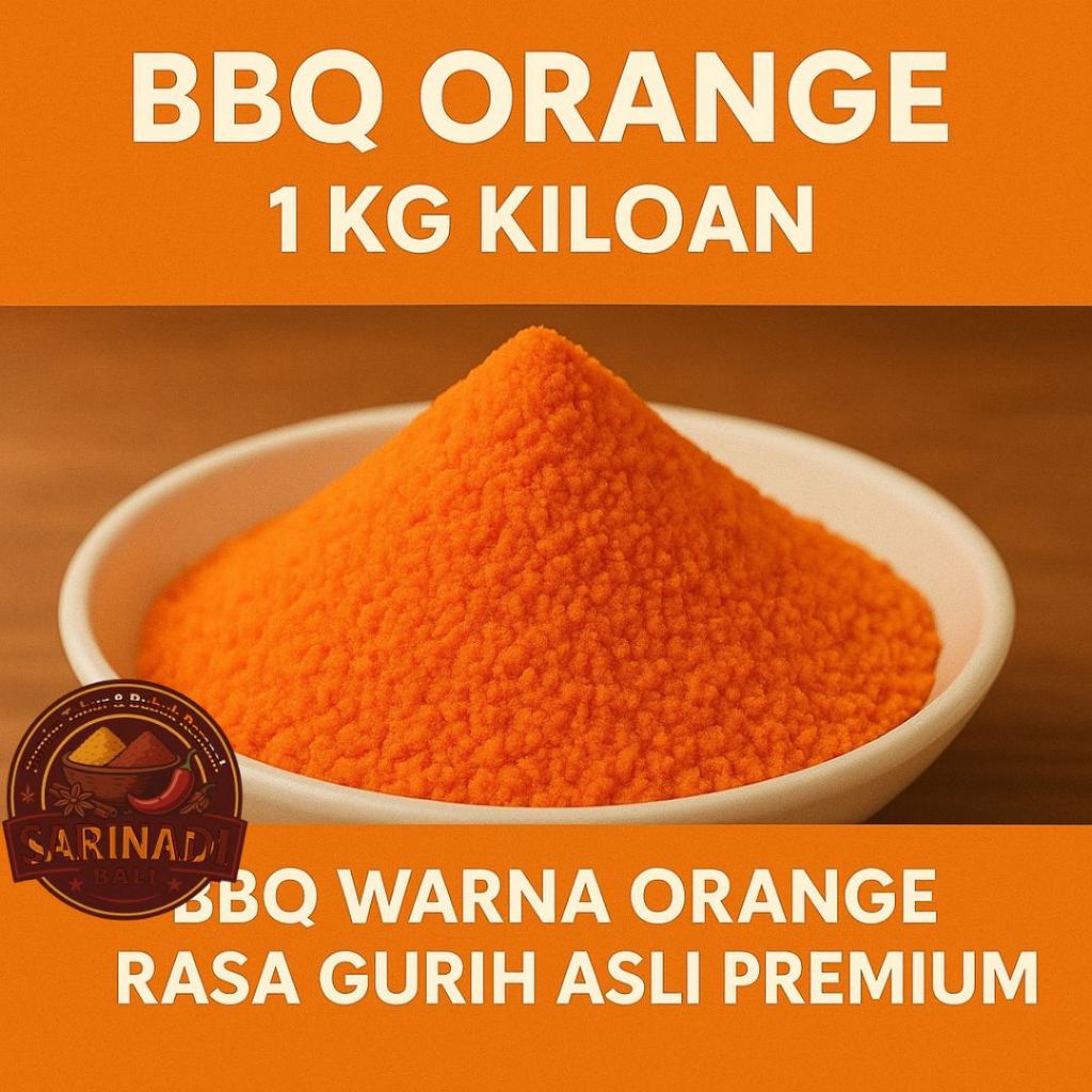 

BBQ Orange 1kg – Bumbu Tabur Rasa Gurih Manis, Cocok untuk Semua Jenis Camilan & Hidangan!