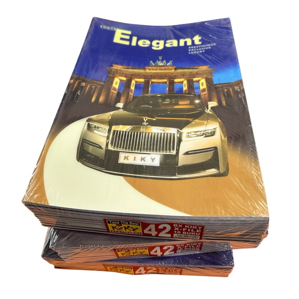 

[ 10 PCS ] BUKU TULIS KIKY 42 BOXY X-FILE SAMPUL PLASTIK PANJANG
