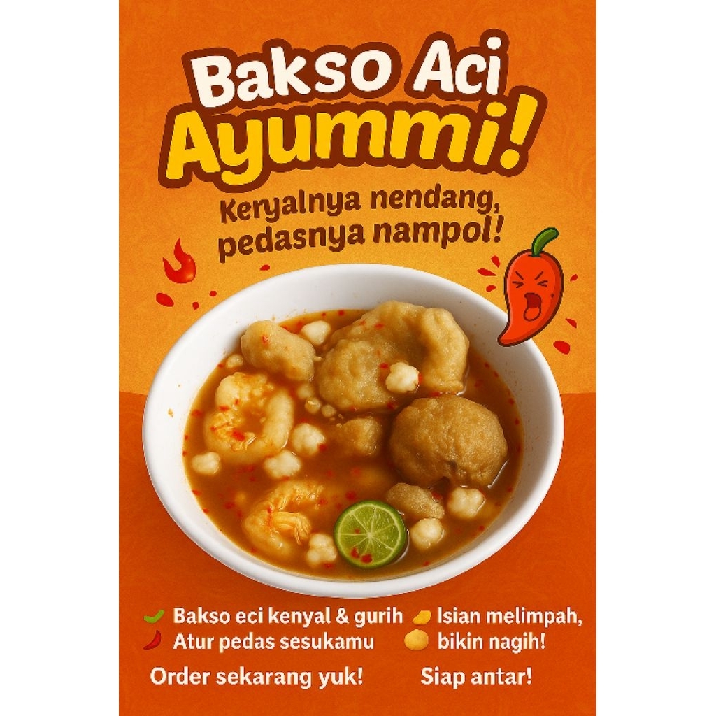 

Bakso Aci Ayummii jumbo ayam suir– Pedas Level Sendiri, Kenyal & Gurih | Bakso Aci Instan Ready