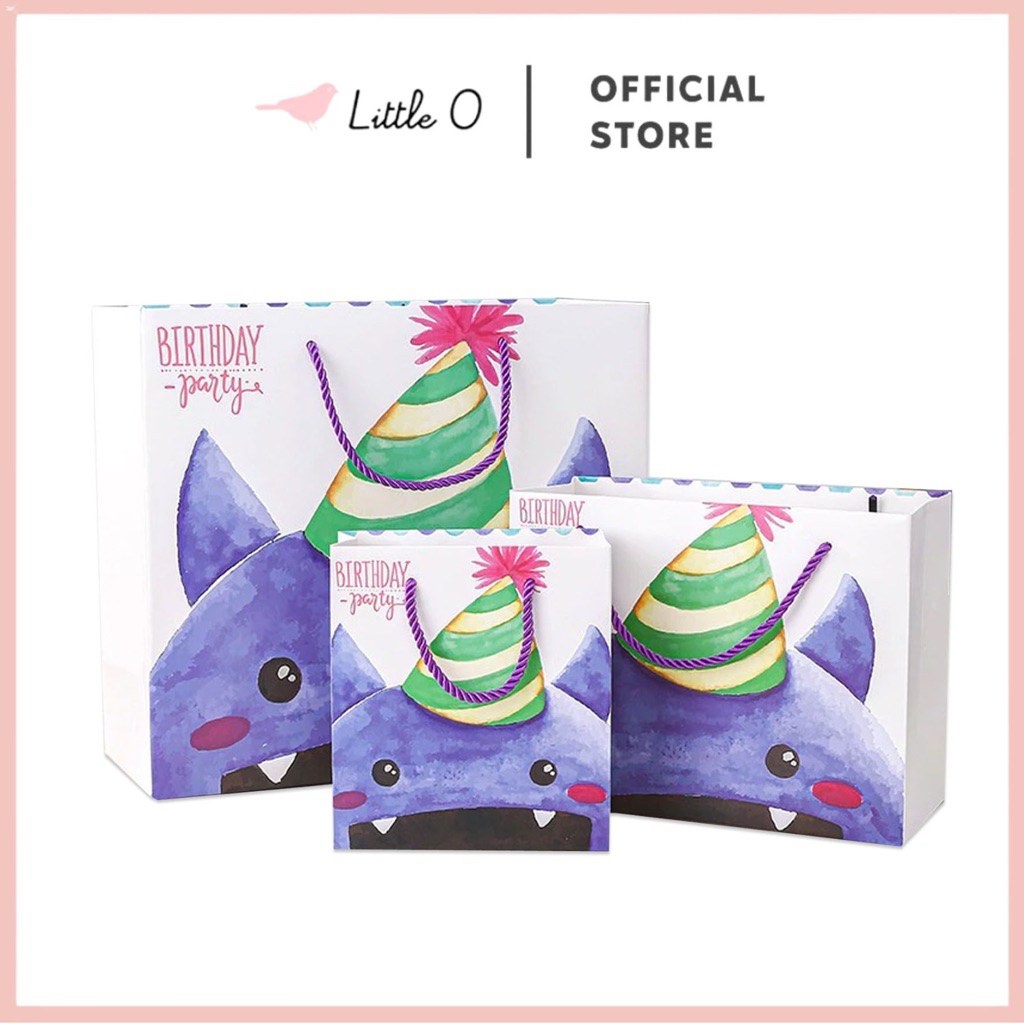 

LITTLE O MONSTER Paperbag Kantong Kertas Tas Ulang Tahun Birthday Goodie Bag