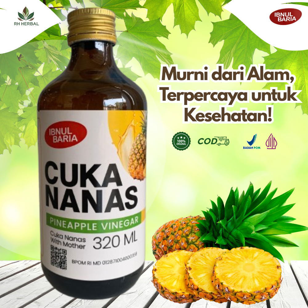

Ibnul Baria Cuka Nanas – Atasi Asam Urat & Jaga Kesehatan Sel Tubuh | 320ml