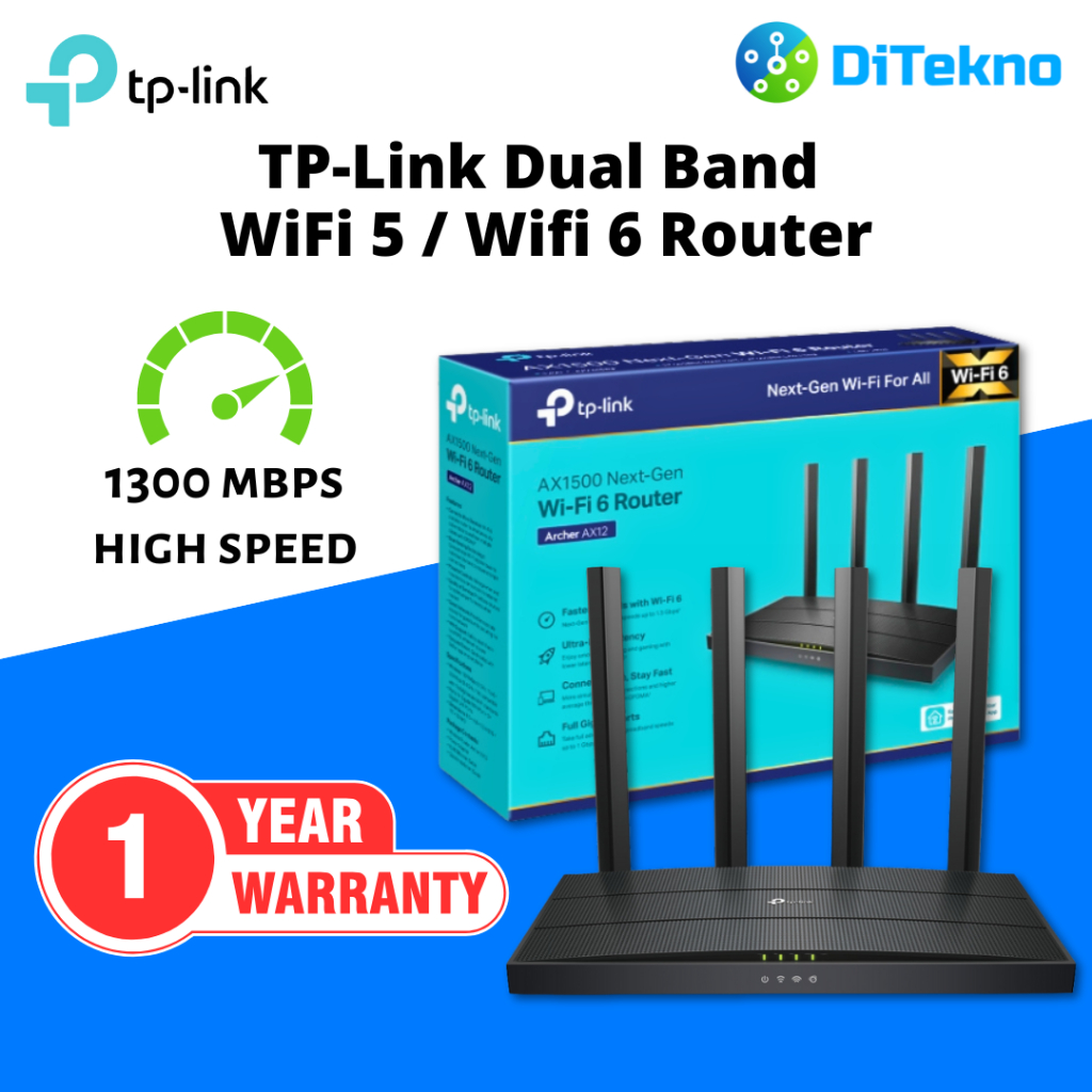 TP Link Archer C54 | AX12 | WR820N | WR841HP | C64 | C80 | WR844N WiFi Router Dual Band