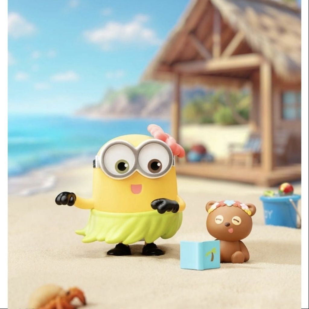 POPMART MINION BEDTIME STORIES BOB AND TIM HULA 101 SELECTED SEALED PLASTIC ORIGINAL